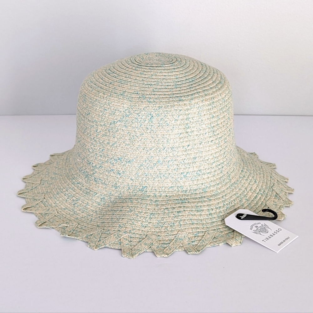🇮🇹 NWT Tirabasso Paper Sun Hat Made In Italy